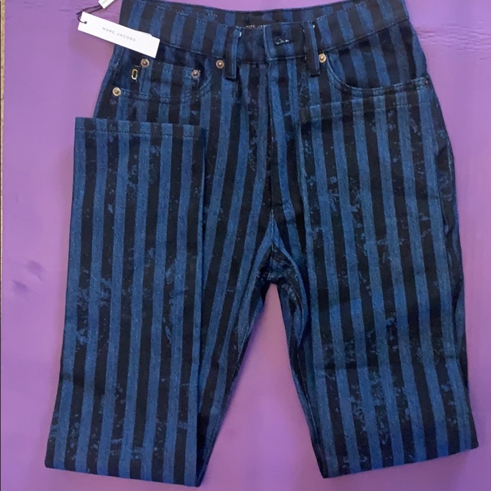 Marc Jacobs jeans blue with black stripe BNWT